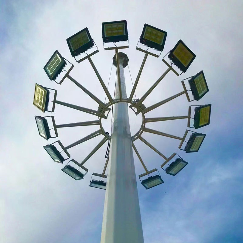 升降式机场高杆灯LED球场 广场高杆灯