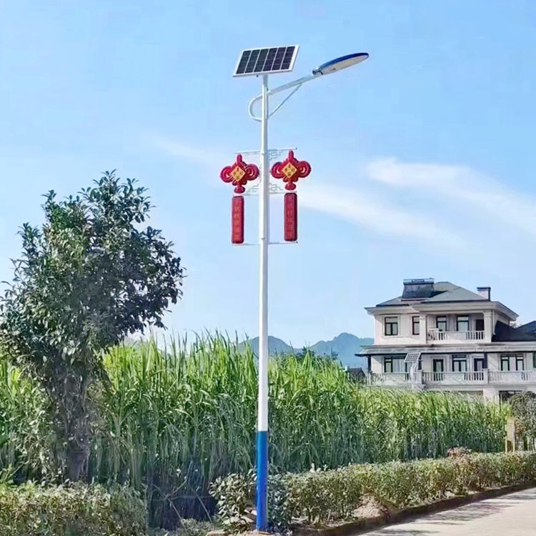 中国结太阳能路灯